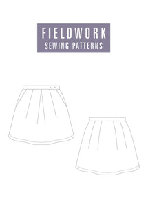 02 MOLLY - No Zip Dirndl Skirt - Sewing Pattern – fieldwork