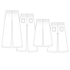 03 GEORGIE - Paper Bag Waist Trouser - Sewing Pattern